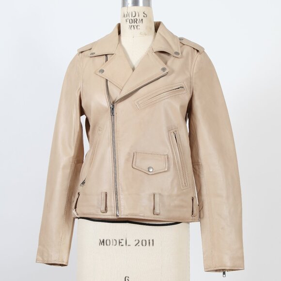Whet Blu Rebel Sand Leather Jacket - Picture 1 of 2